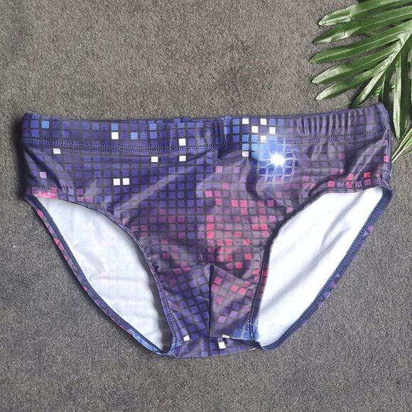 Men's Padded Disco Swim Briefs Pouch Push Up Cup Enhancing M - Picture 6 of 11